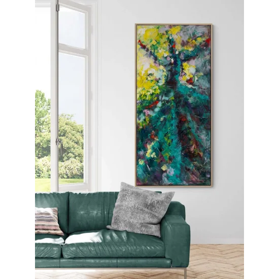 Renklerle Sema Yağlı Boya Tablosu