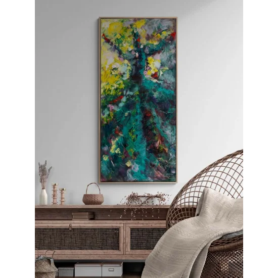 Renklerle Sema Yağlı Boya Tablosu