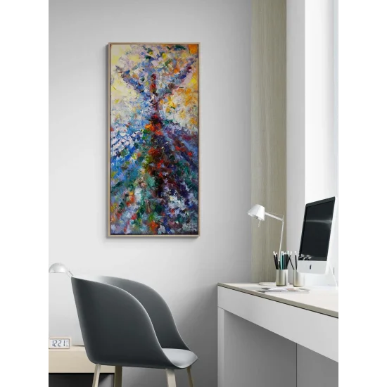 Aşk ile Dönen Semazen Yağlı Boya Tablosu