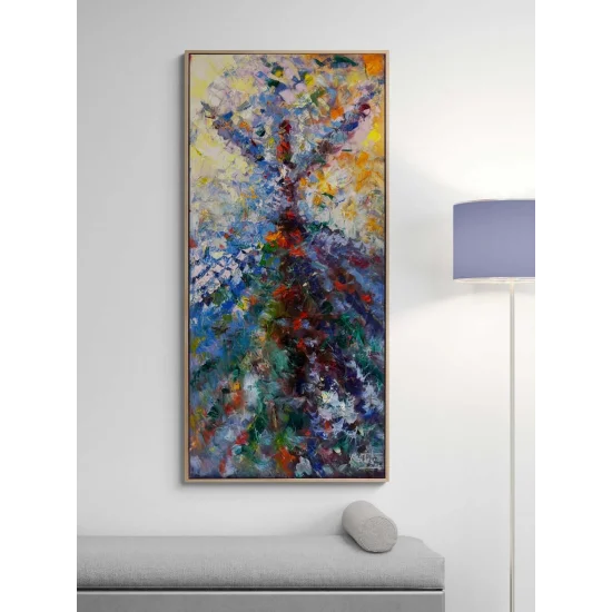 Aşk ile Dönen Semazen Yağlı Boya Tablosu