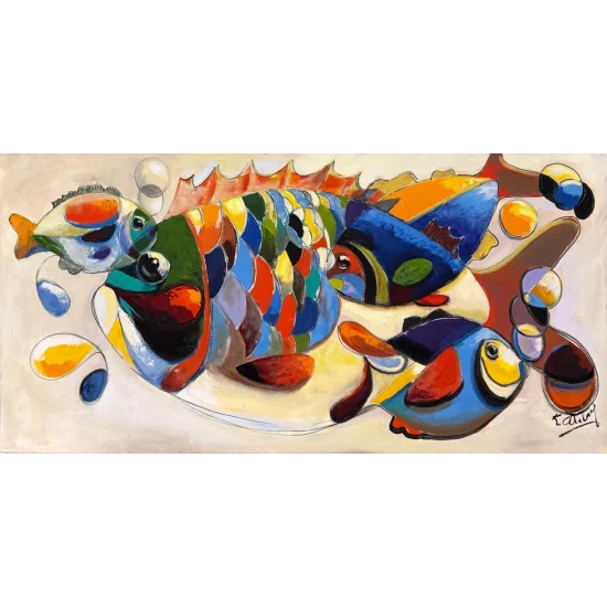 Renklerde Balık Yağlı Boya Tablosu