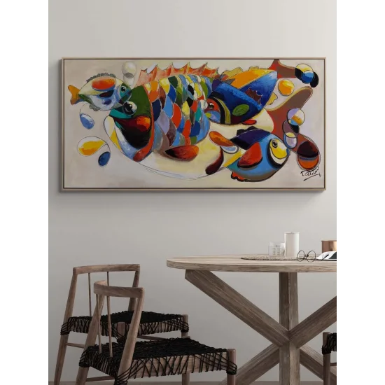Renklerde Balık Yağlı Boya Tablosu