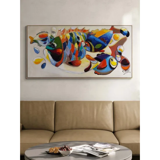 Renklerde Balık Yağlı Boya Tablosu