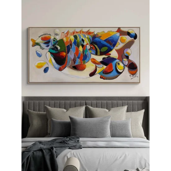 Renklerde Balık Yağlı Boya Tablosu