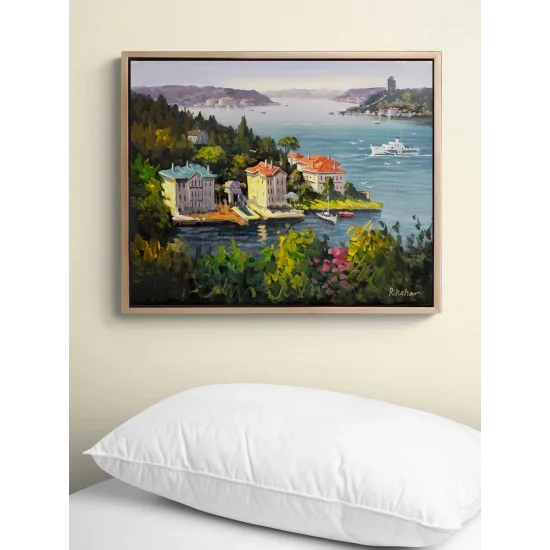 Yalıların Arasında Gün Yağlı Boya Tablosu