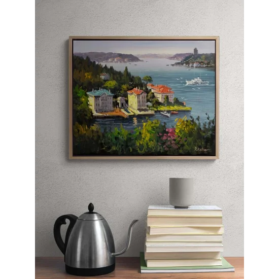 Yalıların Arasında Gün Yağlı Boya Tablosu