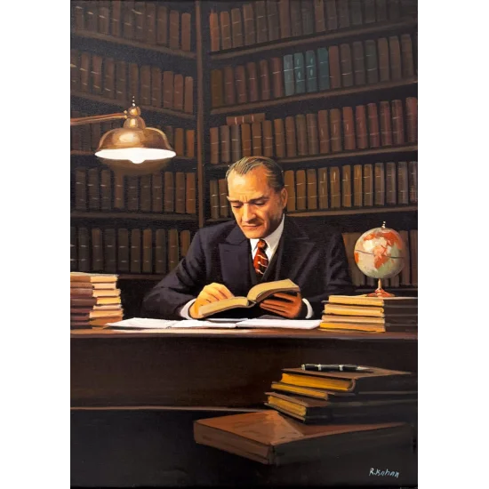 Gazi’nin Kalemi Yağlı Boya Tablosu