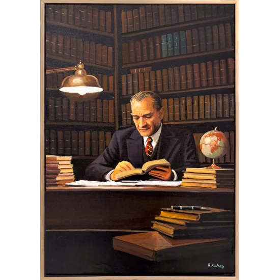 Gazi’nin Kalemi Yağlı Boya Tablosu