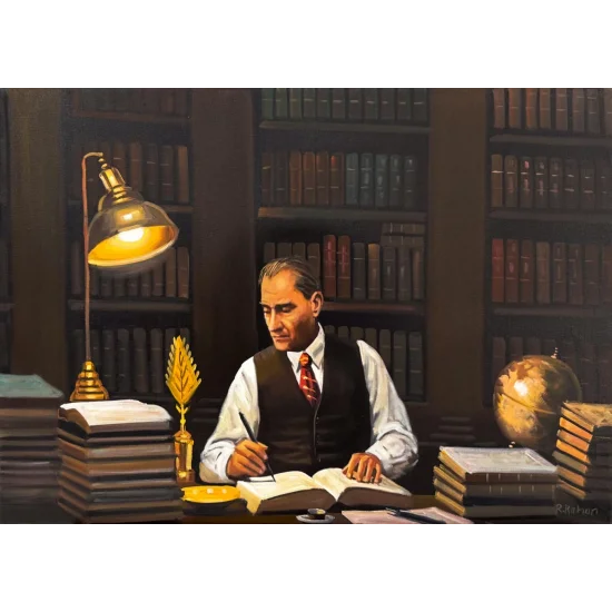 Mustafa Kemal’in Masası Yağlı Boya Tablosu