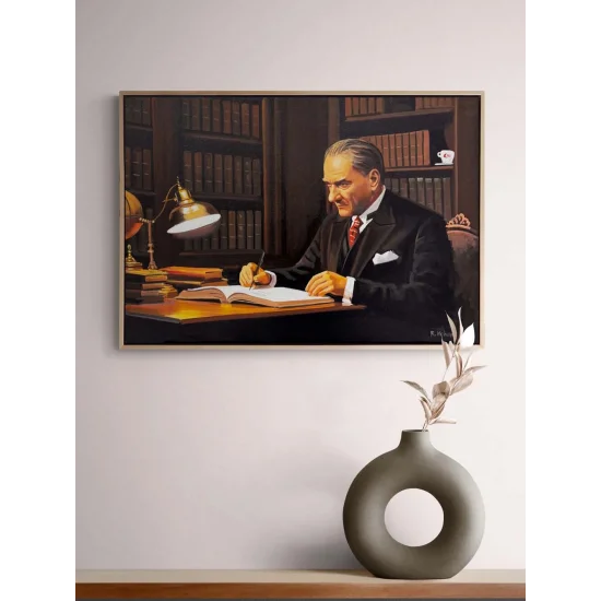 Atatürkün Karar Anı Yağlı Boya Tablosu