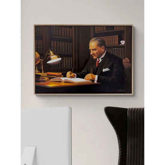 Atatürkün Karar Anı Yağlı Boya Tablosu