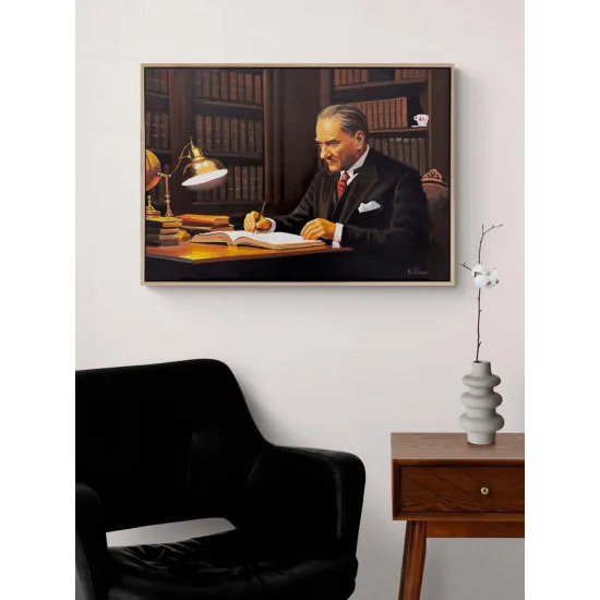 Atatürkün Karar Anı Yağlı Boya Tablosu