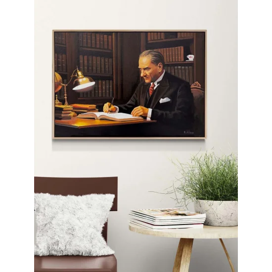 Atatürkün Karar Anı Yağlı Boya Tablosu