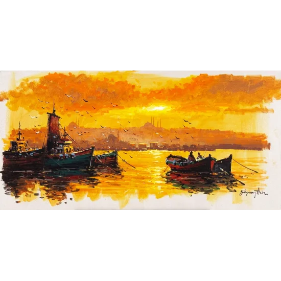 Bosphorus Pleasure at Sunset Oil Painting