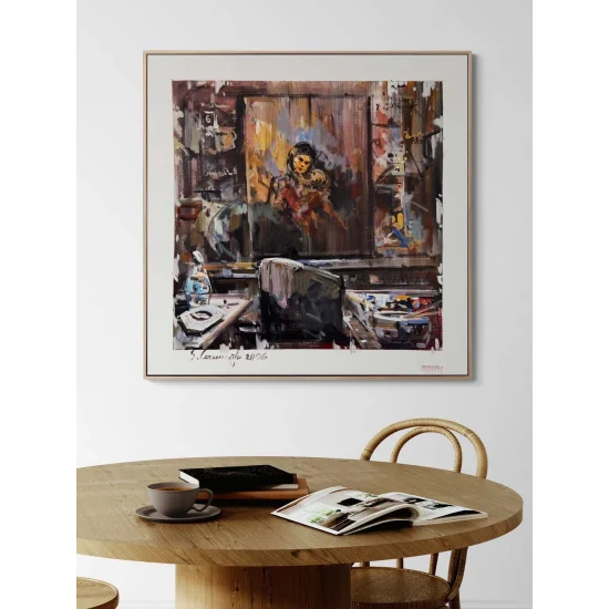 Resmin İçinde Yağlı Boya Tablosu