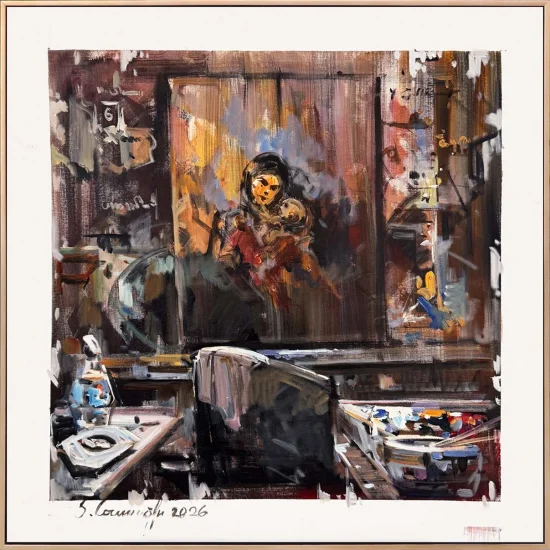 Resmin İçinde Yağlı Boya Tablosu