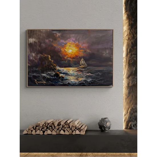 Sessiz Sular Yağlı Boya Tablosu