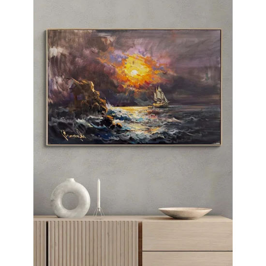 Sessiz Sular Yağlı Boya Tablosu