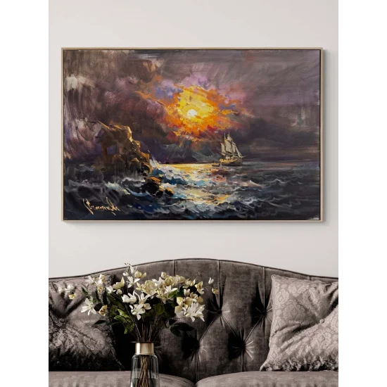 Sessiz Sular Yağlı Boya Tablosu