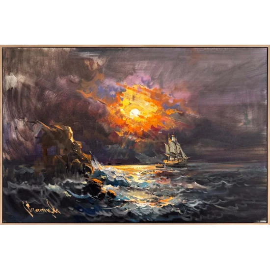 Sessiz Sular Yağlı Boya Tablosu