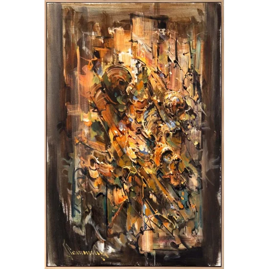 Zamanın Kıvrımı Yağlı Boya Tablosu