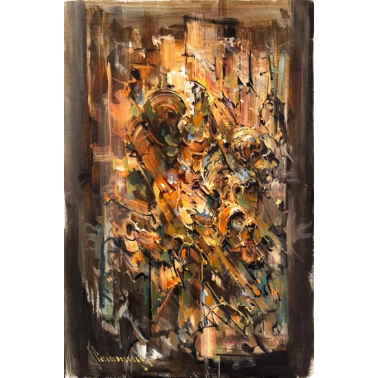 Zamanın Kıvrımı Yağlı Boya Tablosu