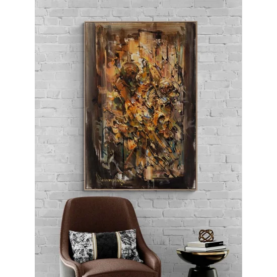 Zamanın Kıvrımı Yağlı Boya Tablosu