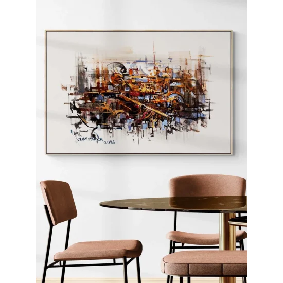 Sessiz Patlama Yağlı Boya Tablosu