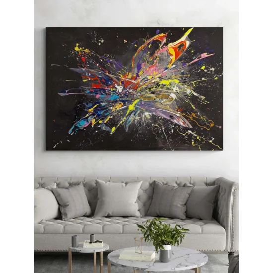 Renklerin Kırılma Anı Yağlı Boya Tablosu