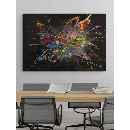 Renklerin Kırılma Anı Yağlı Boya Tablosu