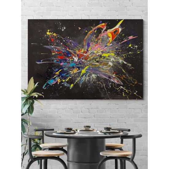 Renklerin Kırılma Anı Yağlı Boya Tablosu