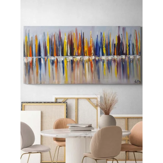 Sessiz Kesişim Yağlı Boya Tablosu