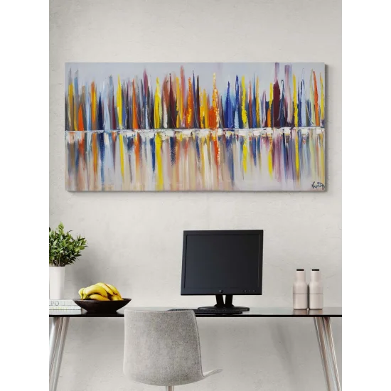 Sessiz Kesişim Yağlı Boya Tablosu