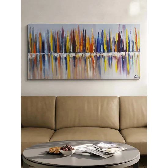 Sessiz Kesişim Yağlı Boya Tablosu