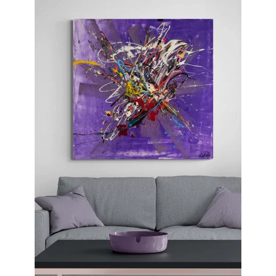 Zamansız Ritim Yağlı Boya Tablosu