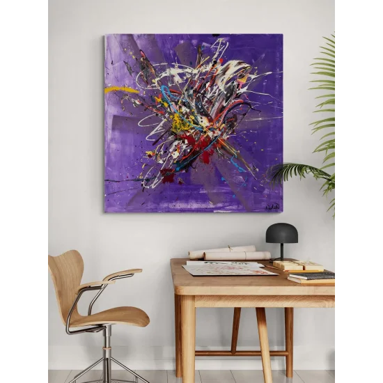 Zamansız Ritim Yağlı Boya Tablosu