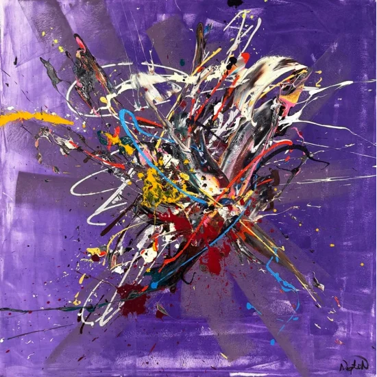 Zamansız Ritim Yağlı Boya Tablosu