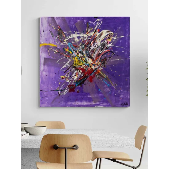 Zamansız Ritim Yağlı Boya Tablosu