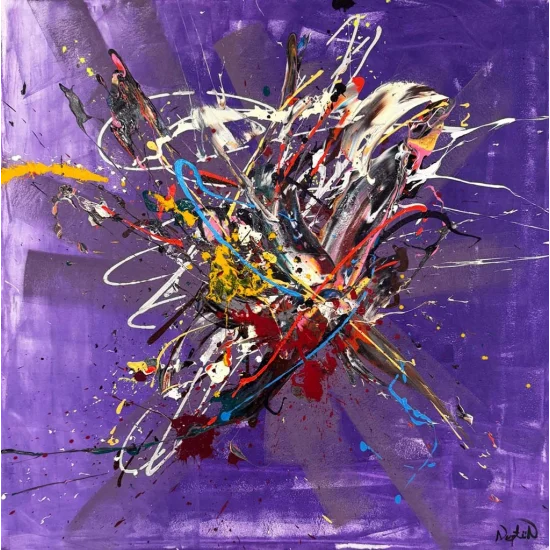 Zamansız Ritim Yağlı Boya Tablosu