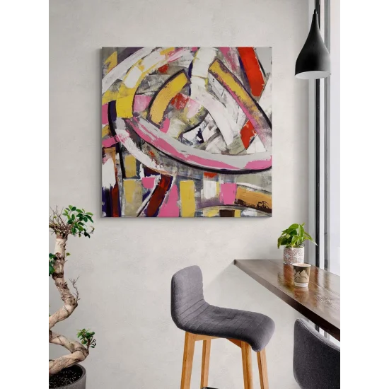 Form Çalışması Yağlı Boya Tablosu