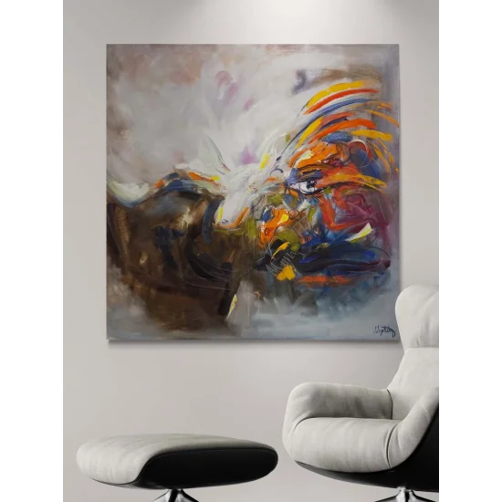 Yoğun Sessizlik Yağlı Boya Tablosu