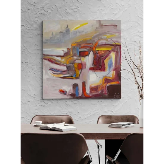 Mekansal Denge Yağlı Boya Tablosu