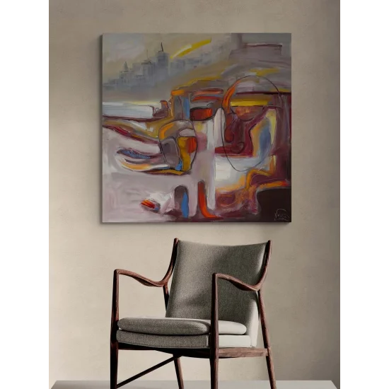 Mekansal Denge Yağlı Boya Tablosu