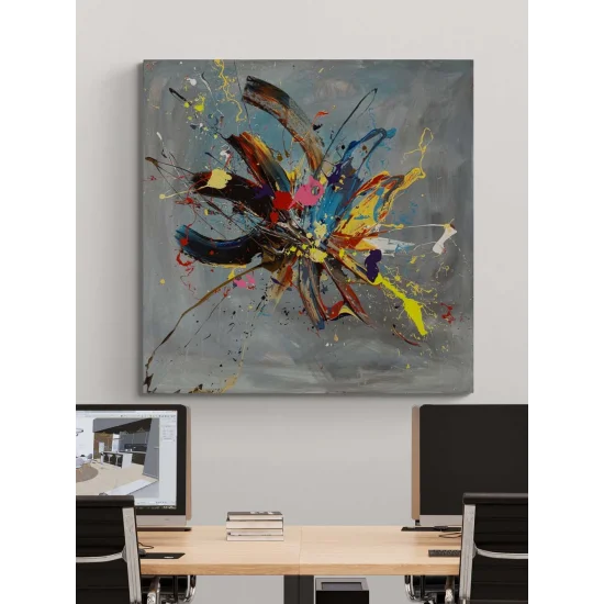 Soyut Alan Yağlı Boya Tablosu