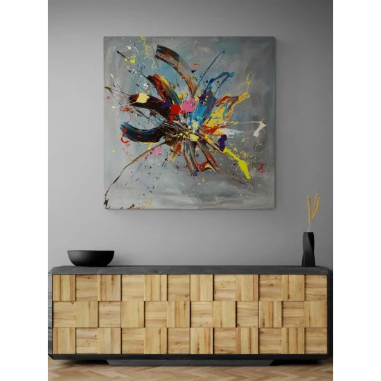 Soyut Alan Yağlı Boya Tablosu