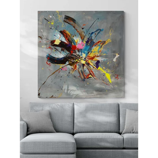 Soyut Alan Yağlı Boya Tablosu