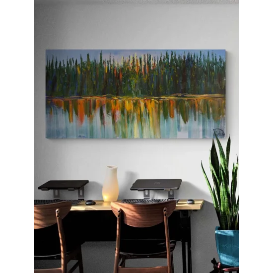 Yeşil Gerilim Yağlı Boya Tablosu