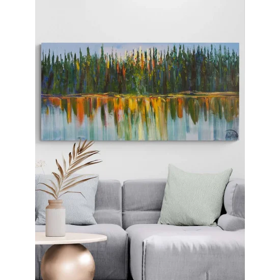 Yeşil Gerilim Yağlı Boya Tablosu