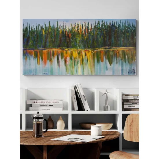 Yeşil Gerilim Yağlı Boya Tablosu