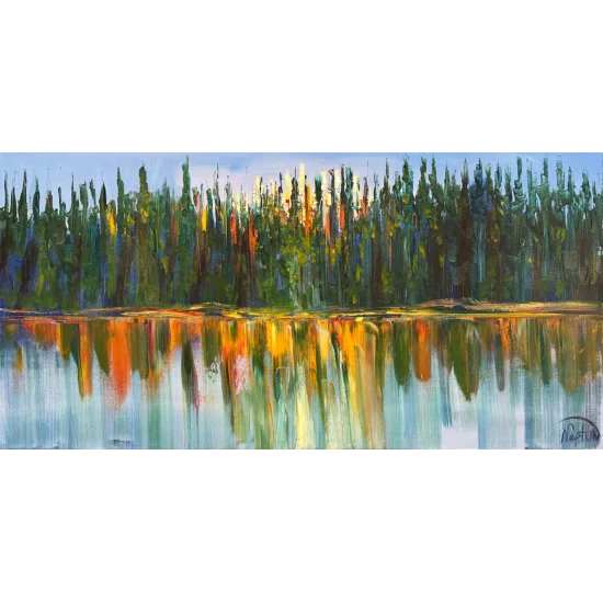 Yeşil Gerilim Yağlı Boya Tablosu